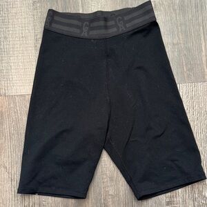 Good American Black Bike Shorts